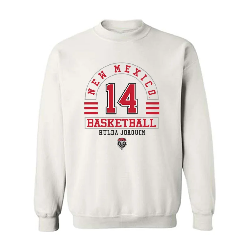 New Mexico - NCAA Women's Basketball : Hulda Joaquim - Classic Fashion Shersey Crewneck Sweatshirt Hoodie Jacket Zipper Layering New Mexico - NCAA Women's Basketball : Hulda Joaquim - Classic Fashion Shersey Crewneck Sweatshirt Hoodie Jacket Zipper Layering