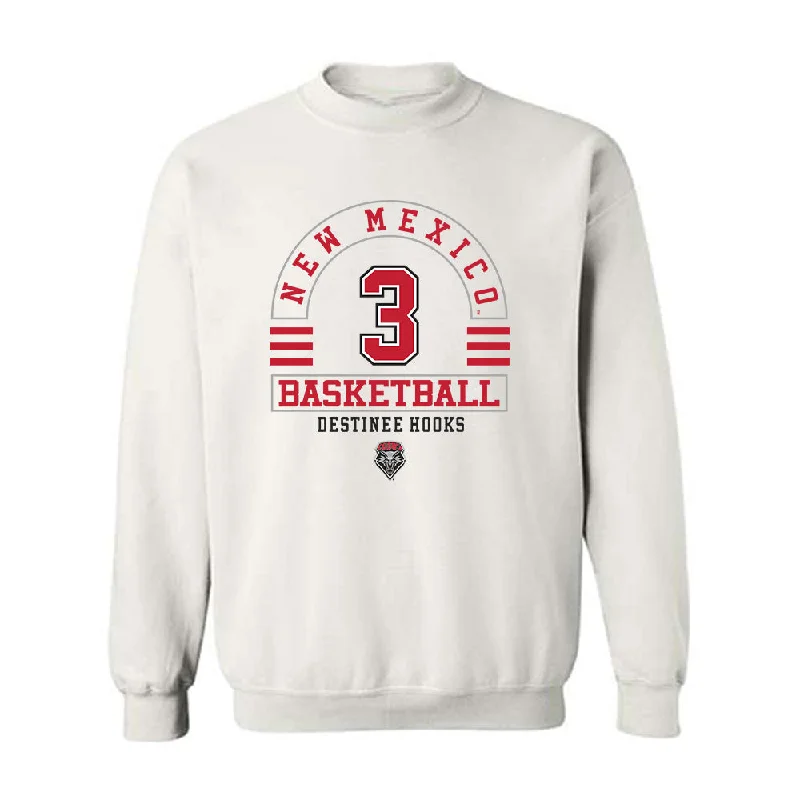 New Mexico - NCAA Women's Basketball : Destinee Hooks - Classic Fashion Shersey Crewneck Sweatshirt Hoodie with Gradient Ombre Colorful New Mexico - NCAA Women's Basketball : Destinee Hooks - Classic Fashion Shersey Crewneck Sweatshirt Hoodie with Gradient Ombre Colorful