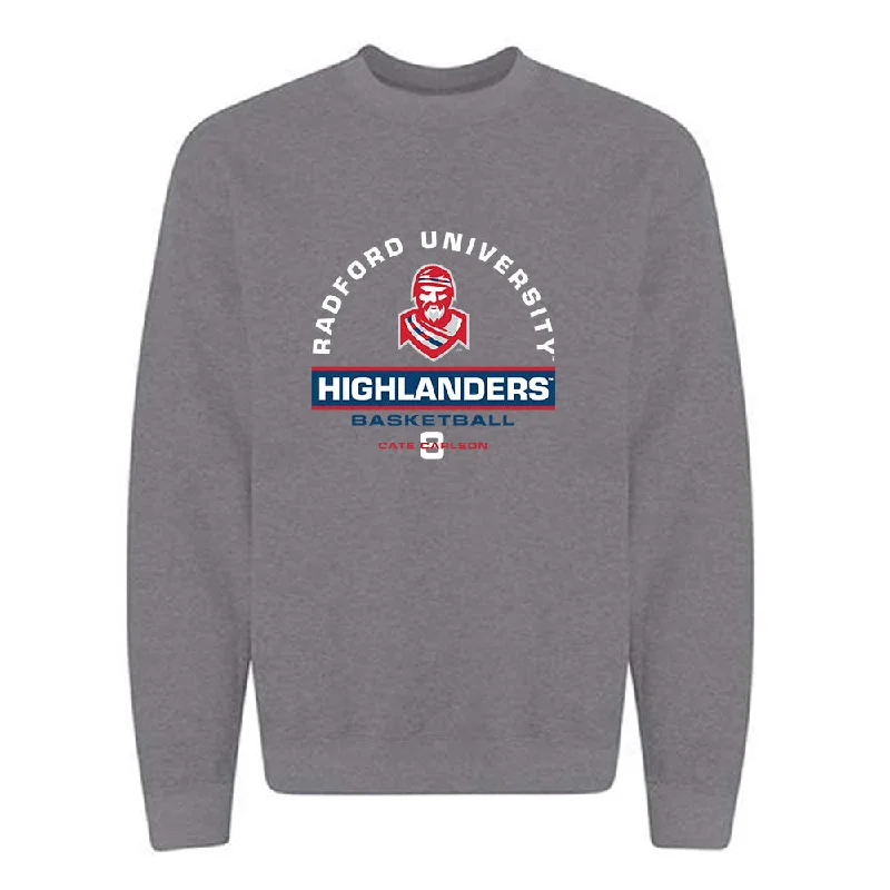 Radford - NCAA Women's Basketball : Cate Carlson - Classic Fashion Shersey Crewneck Sweatshirt Hoodie with Camouflage Military Edgy Radford - NCAA Women's Basketball : Cate Carlson - Classic Fashion Shersey Crewneck Sweatshirt Hoodie with Camouflage Military Edgy