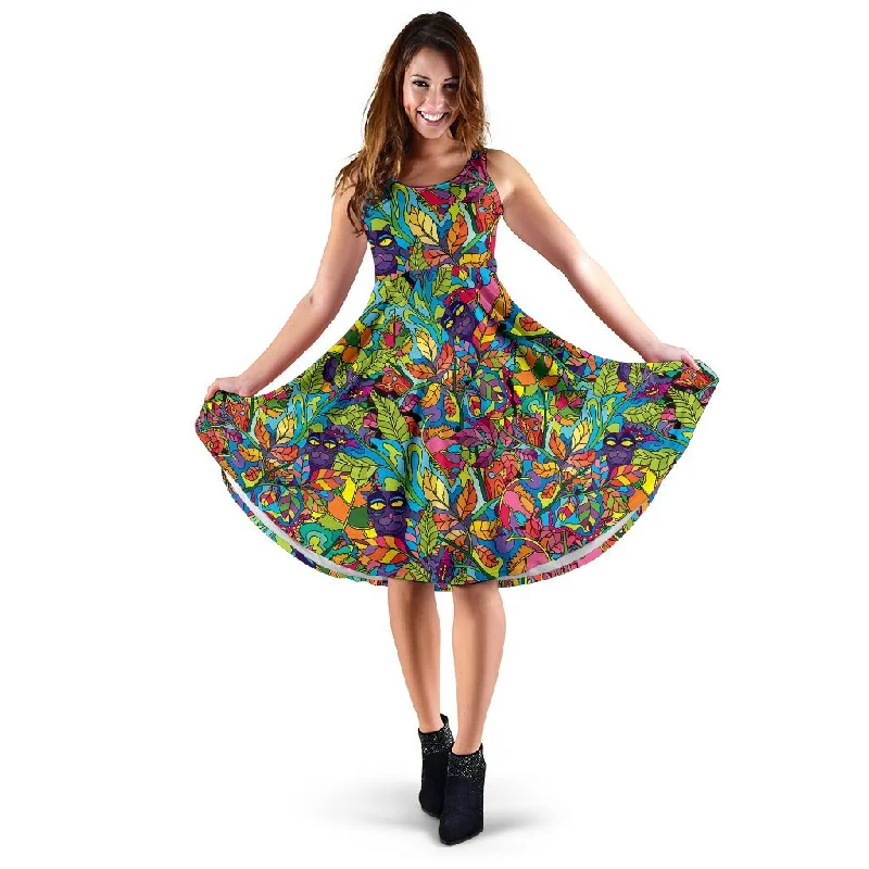 Pattern Print Trippy Dress Tunics Brand named