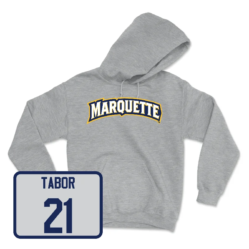 Sport Grey Women's Soccer Wordmark Hoodie - Abby Ruhland Hoodie with V-Neck Classic Versatile Sport Grey Women's Soccer Wordmark Hoodie - Abby Ruhland Hoodie with V-Neck Classic Versatile
