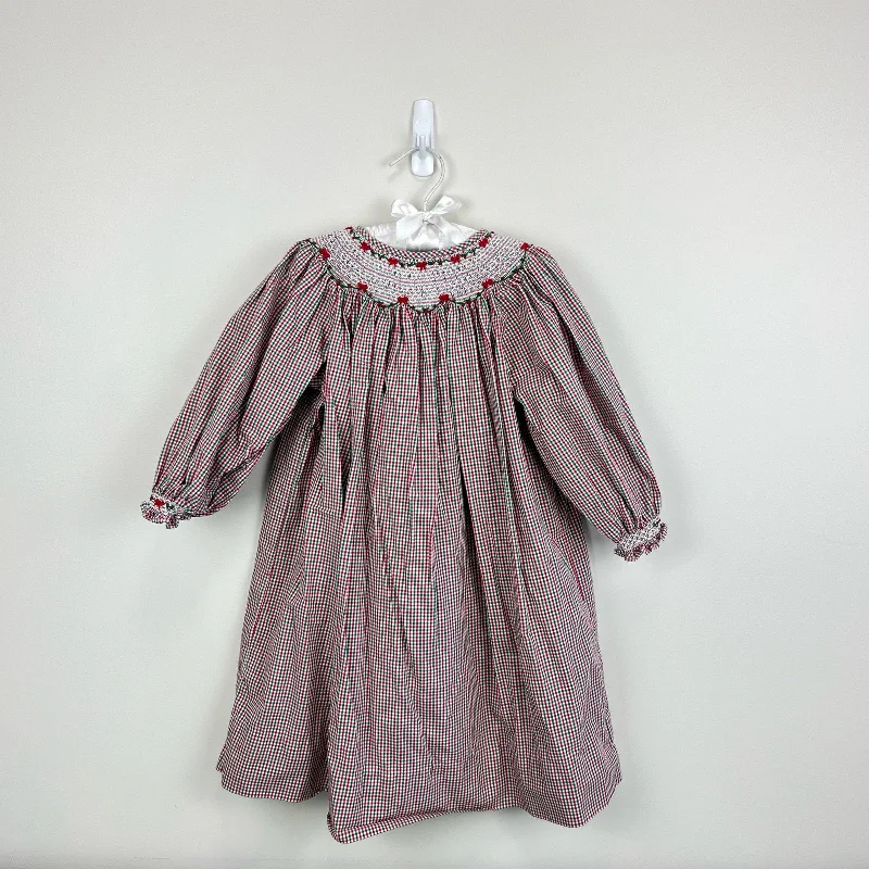 Strasburg Christmas Smocked Bishop Dress 3T Tunics Velvet soft