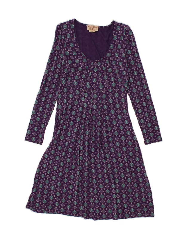MARLBORO CLASSICS Womens A-Line Dress UK 8 Small Purple Geometric Viscose Tunics Corduroy durable MARLBORO CLASSICS Womens A-Line Dress UK 8 Small Purple Geometric Viscose Tunics Corduroy durable