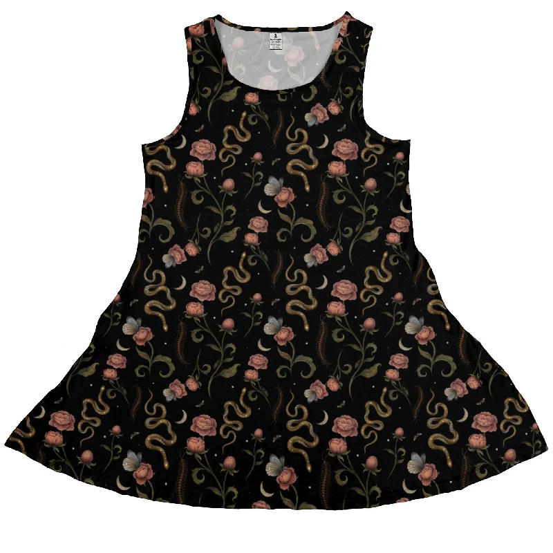 Episodic Serpent Garden Pink Space Dress Tunics Bridal satin