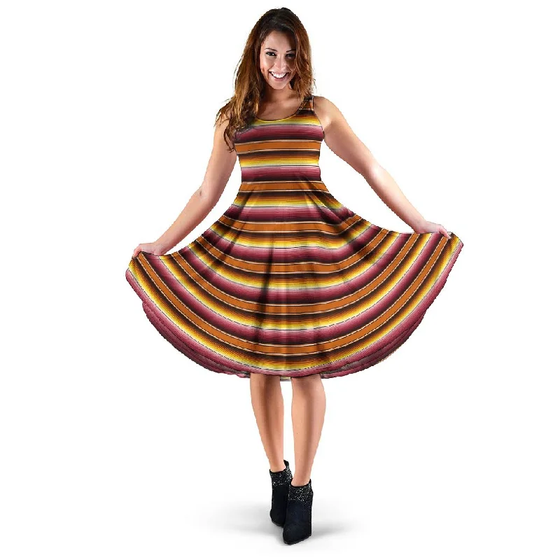 Yellow Mexican Baja Dress Off-the-shoulder Chic Trendy