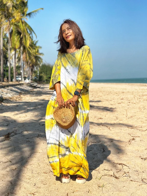 Loose Tie Dye Dress Tunics Sophisticated sleek