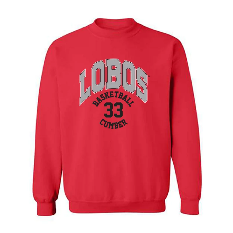 New Mexico - NCAA Women's Basketball : Viane Cumber - Classic Fashion Shersey Crewneck Sweatshirt Hoodie with Set-In Sleeves Structured Classic New Mexico - NCAA Women's Basketball : Viane Cumber - Classic Fashion Shersey Crewneck Sweatshirt Hoodie with Set-In Sleeves Structured Classic
