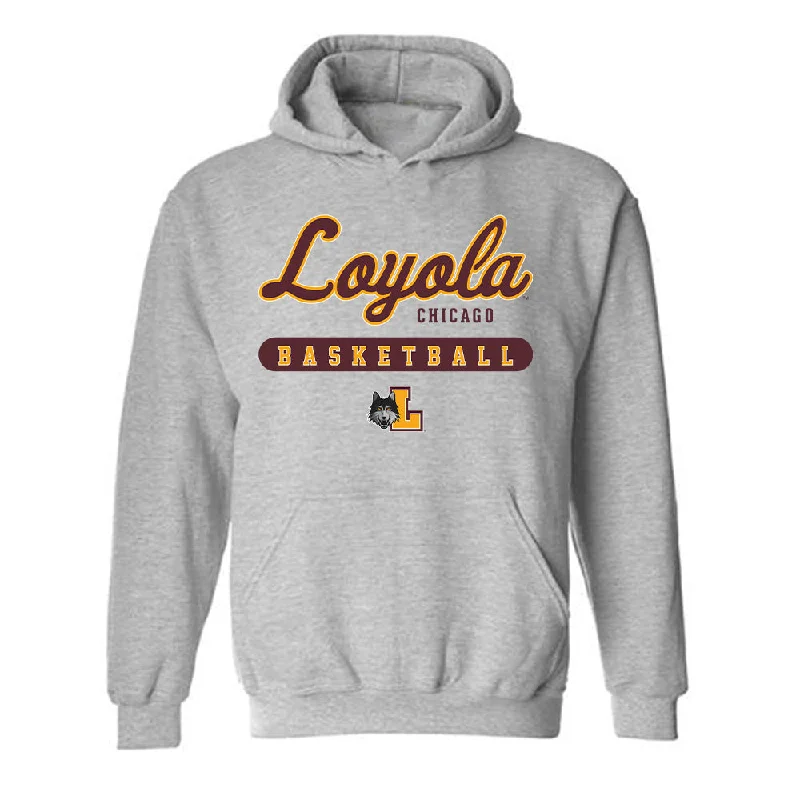 Loyola - NCAA Women's Basketball : Audrey Deptula - Classic Shersey Hooded Sweatshirt Hoodie with Camouflage Military Edgy Loyola - NCAA Women's Basketball : Audrey Deptula - Classic Shersey Hooded Sweatshirt Hoodie with Camouflage Military Edgy