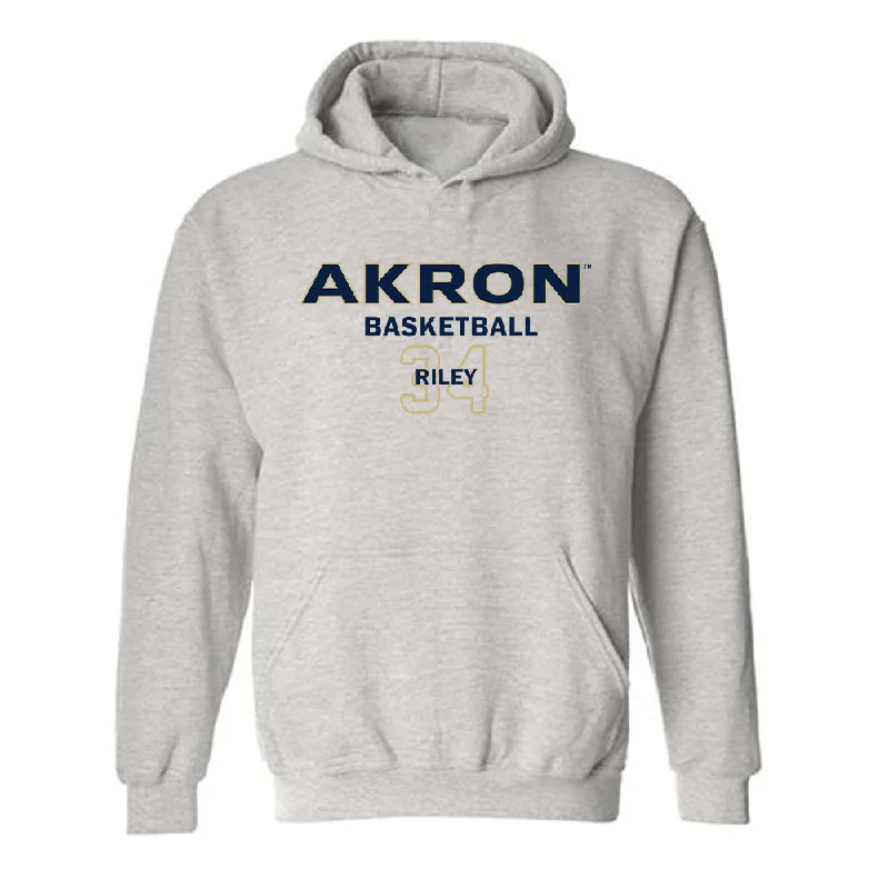 Akron - NCAA Women's Basketball : Lanae Riley - Classic Fashion Shersey Hooded Sweatshirt Hoodie with High-Low Hem Asymmetrical Trendy Akron - NCAA Women's Basketball : Lanae Riley - Classic Fashion Shersey Hooded Sweatshirt Hoodie with High-Low Hem Asymmetrical Trendy