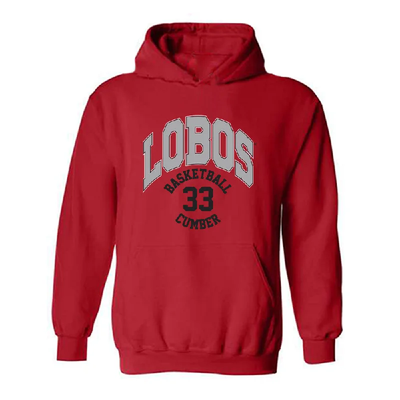 New Mexico - NCAA Women's Basketball : Viane Cumber - Classic Fashion Shersey Hooded Sweatshirt Hoodie with Relaxed Fit Easy Casual New Mexico - NCAA Women's Basketball : Viane Cumber - Classic Fashion Shersey Hooded Sweatshirt Hoodie with Relaxed Fit Easy Casual