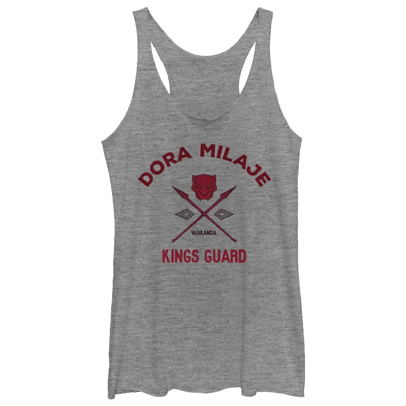 Women's Marvel Black Panther 2018 Dora Milaje King's Guard Racerback Tank Top strappy tank top