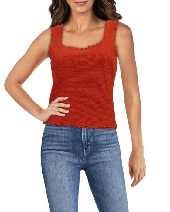 Crochet Knit Tank neon tank top