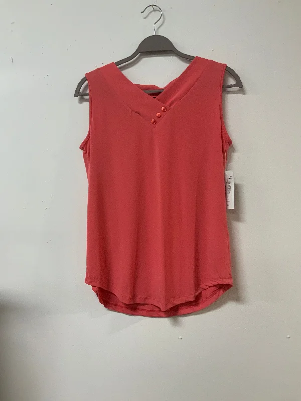 N Touch (S) coral 3 btn tank playful tank top