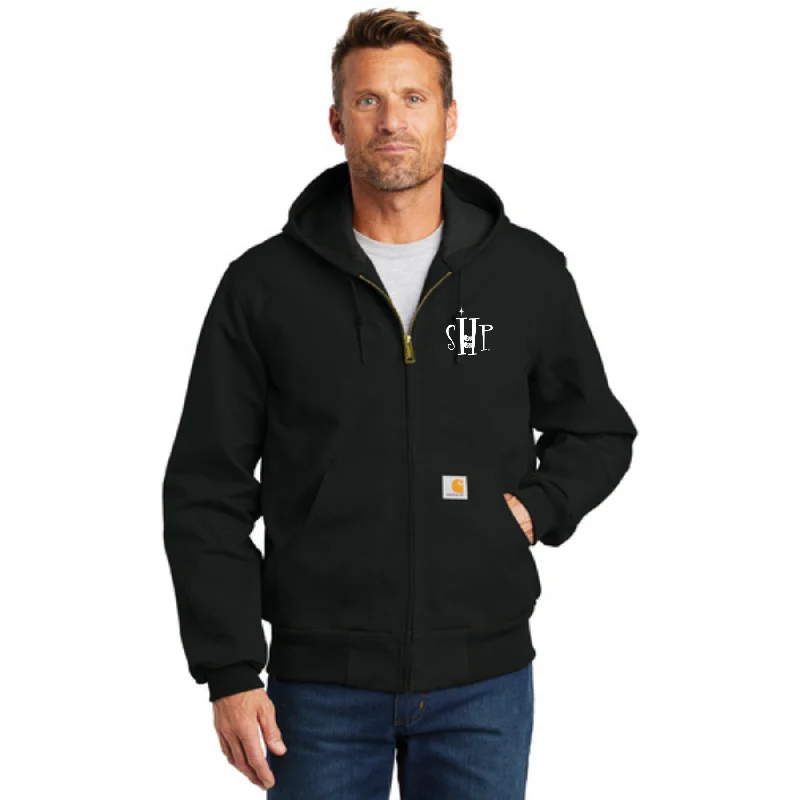 "New" CARHARTT Thermal Lined Jacket - SHP Logo Embroidery Oversized Jacket Tailored Jacket Straight Jacket "New" CARHARTT Thermal Lined Jacket - SHP Logo Embroidery Oversized Jacket Tailored Jacket Straight Jacket