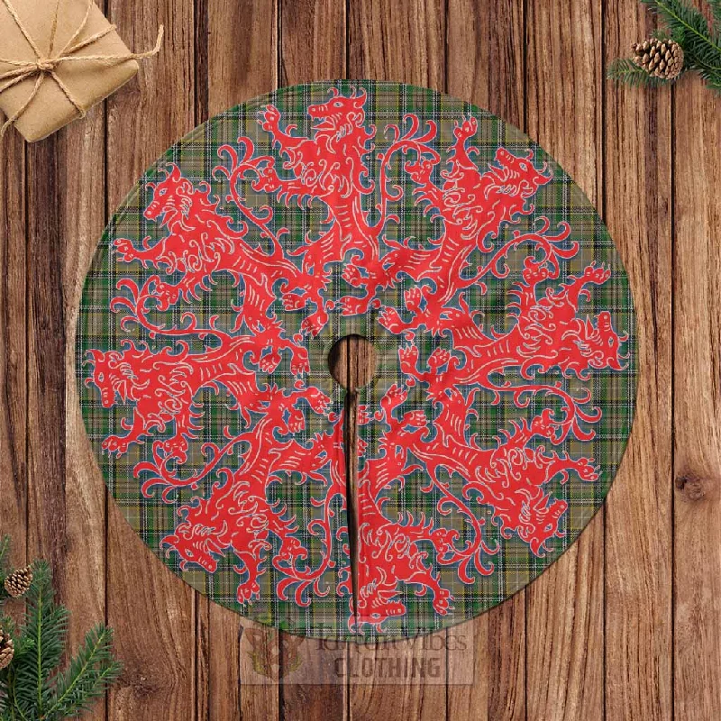 O'Farrell Tartan Christmas Tree Skirt Lion Rampant Style lace skirt feminine