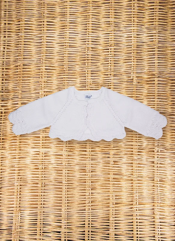 Cropped Cardigan Pure Cotton Wool Fabric Cashmere Fabric Tweed Fabric