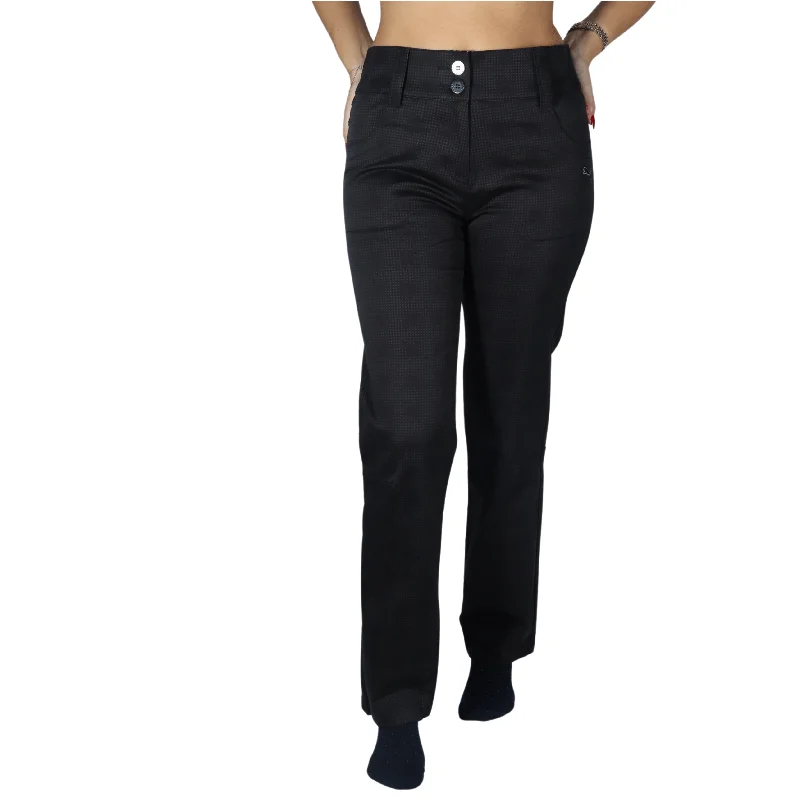 PUMA - Polka dot straight leg pants Elegant Silk Pants