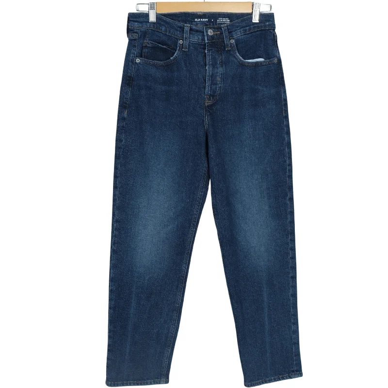OLD NAVY - Extra high rise sky hi straight denim pants Classic Stretch Pants