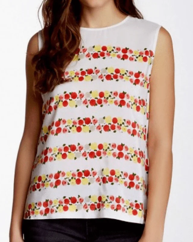 Equipment Silk Tank floral tank top