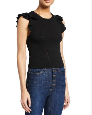 "Lamara" Turtleneck Tank baby blue tank
