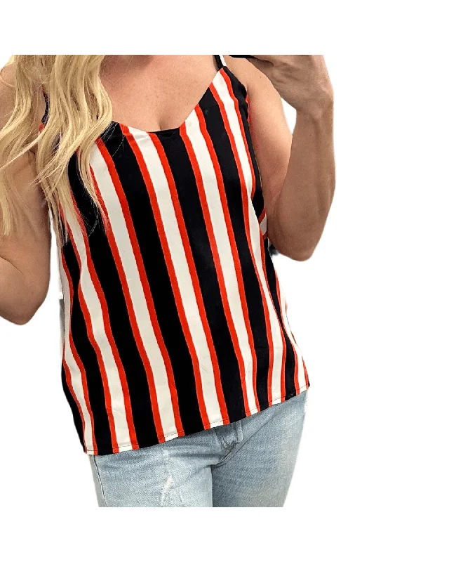 Striped Tank floral tank top