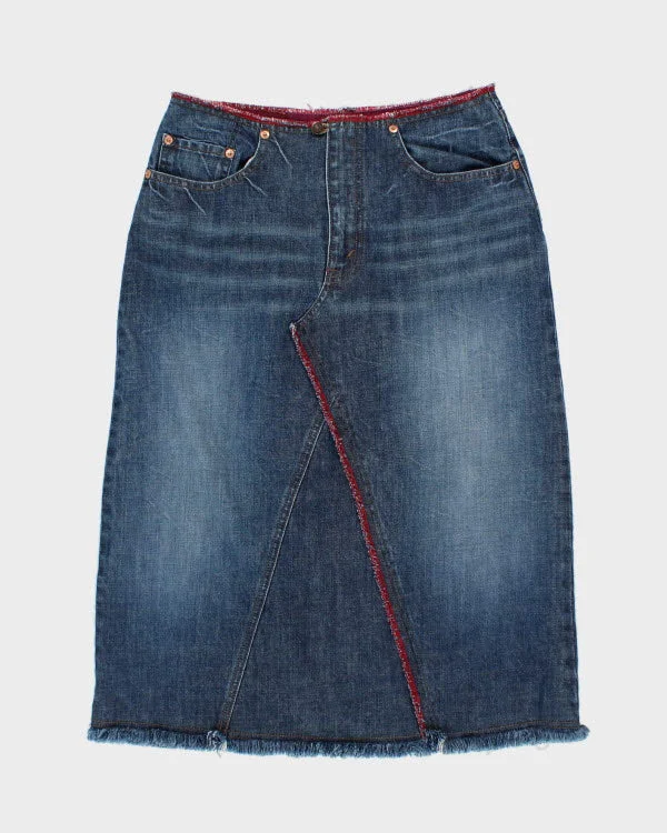 Levi's Denim Midi Skirt - W28 wool skirt warm