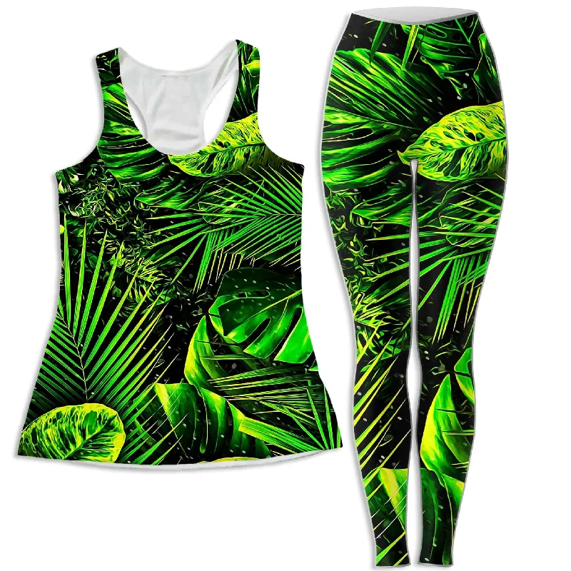 Junglist Women's Tank and Leggings Combo glitter tank top