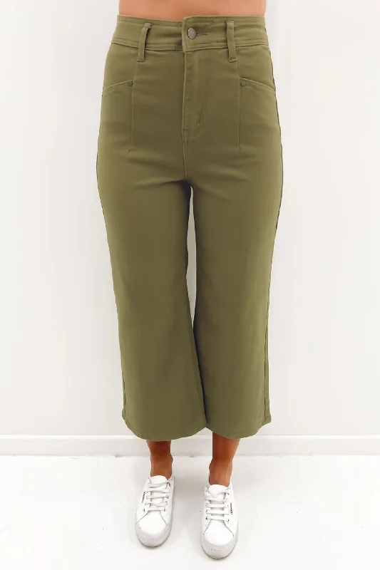 Hilary Pant Olive Comfy Athletic Pants