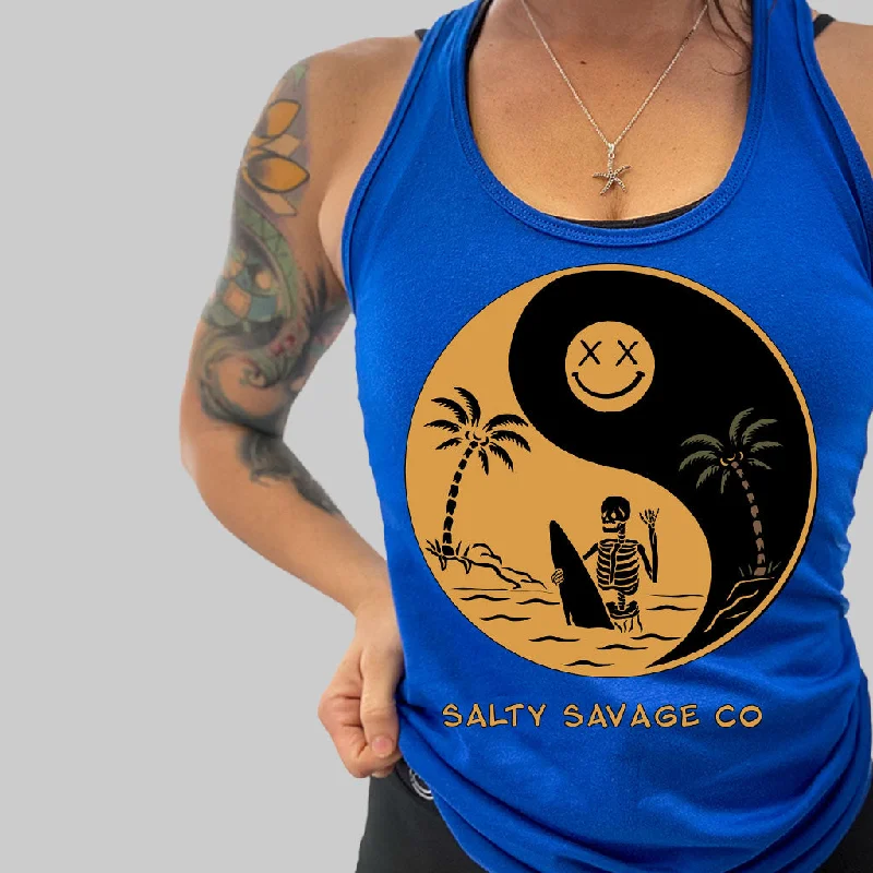 Ladies "Yin Yang" Racerback Tank scoop neck tank