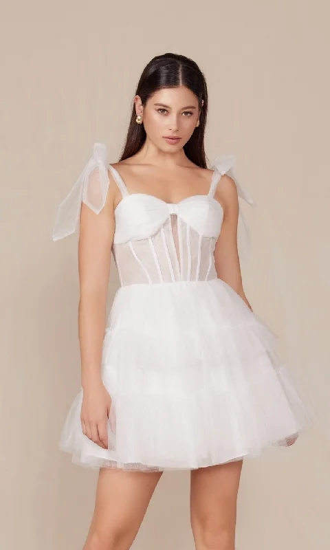 Nox Anabel Short Party Dress y858w Tunics Ceremony elegant
