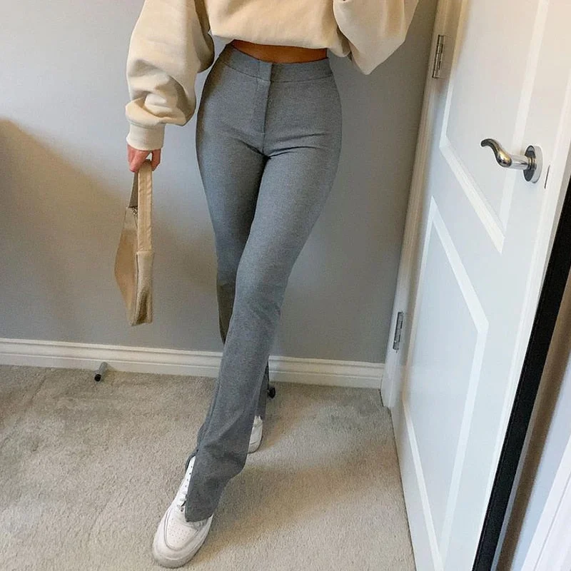 Women's Business Casual Pants Slim-Fit Khaki Pants