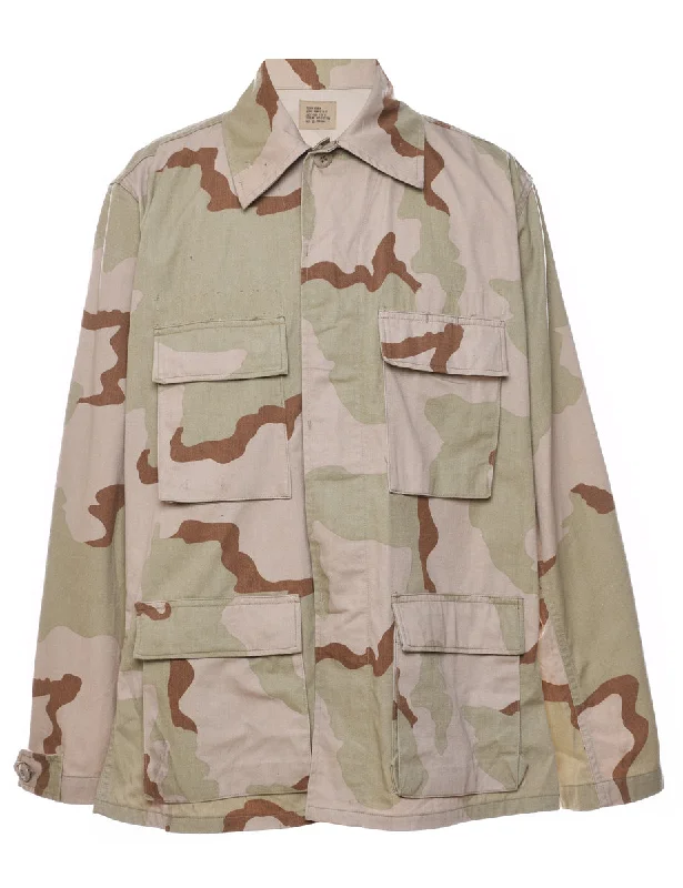 U.S Army Desert Camouflage Three-Colour Jacket - L Oversized Jacket Tailored Jacket Straight Jacket U.S Army Desert Camouflage Three-Colour Jacket - L Oversized Jacket Tailored Jacket Straight Jacket