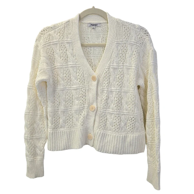 NWT Madewell Nell V-Neck Cable Knit Cardigan Sweater Size XS Tailored Straight A-Line NWT Madewell Nell V-Neck Cable Knit Cardigan Sweater Size XS Tailored Straight A-Line