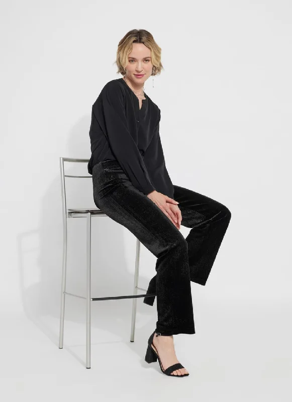 Metallic Foil Velvet Pant (31.5" Inseam) Comfortable Denim Pants