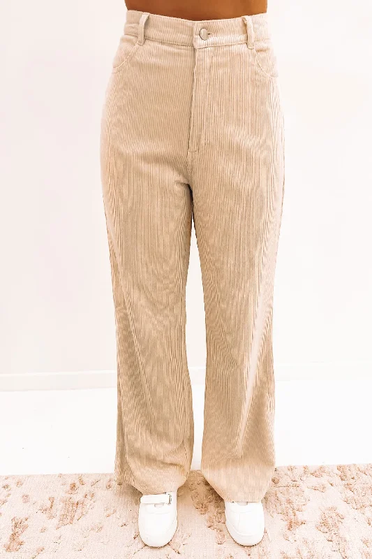 Eden Cord Pant Off White Soft Cotton Pants
