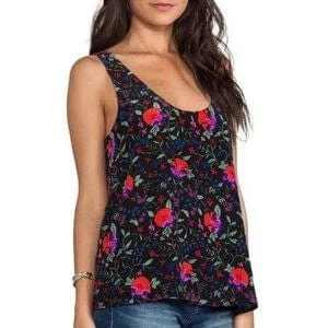 Silk Floral Tank Top adorable tank top