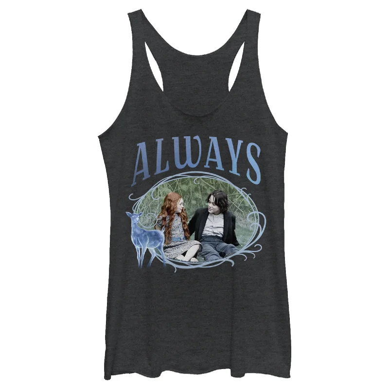 Women's Harry Potter Snape & Lily Always Frame Racerback Tank Top chic tank top