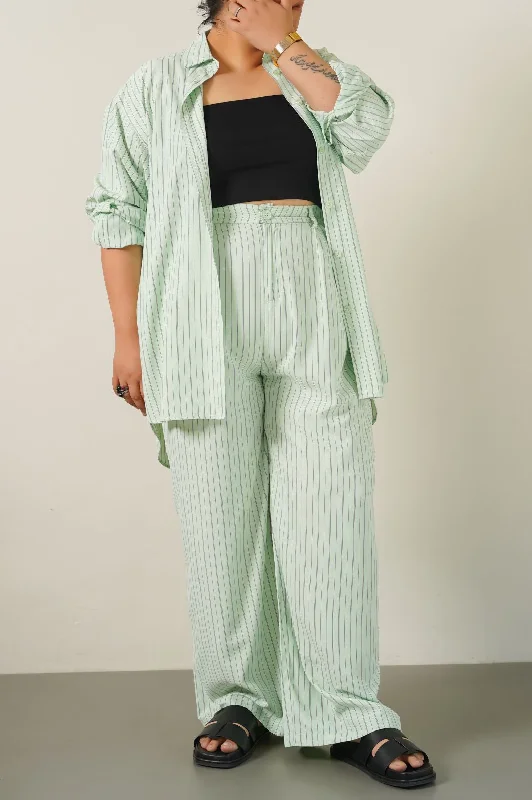CURVE STRIPED PANTS Soft Stretch Pants