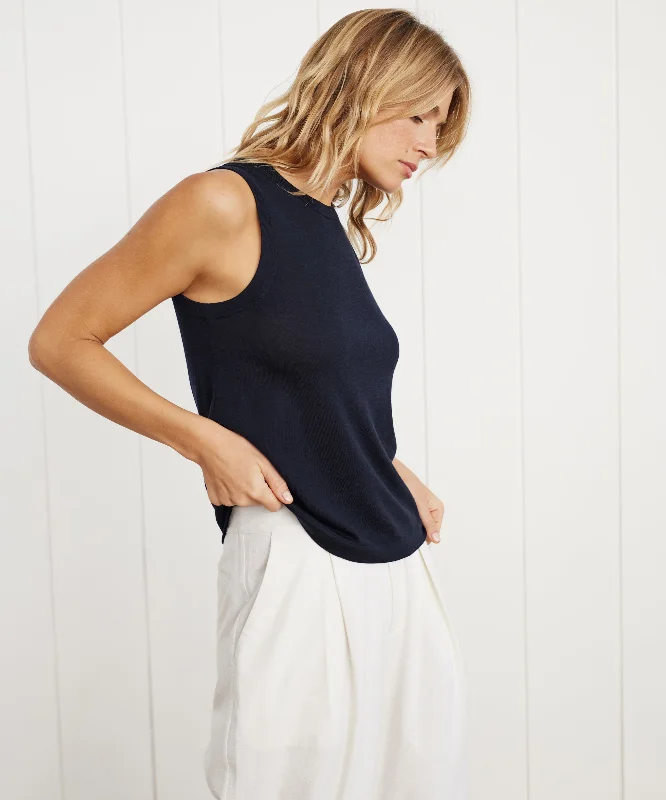 Merino Tank soft pink tank