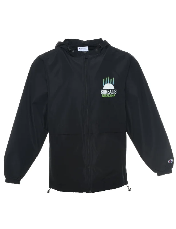 Champion Jacket - S Zippered Front Buttoned Front Snap Front