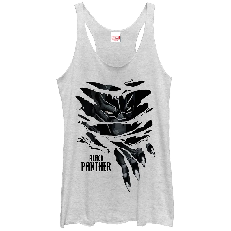 Women's Marvel Black Panther Claw Tear Racerback Tank Top workout tank top