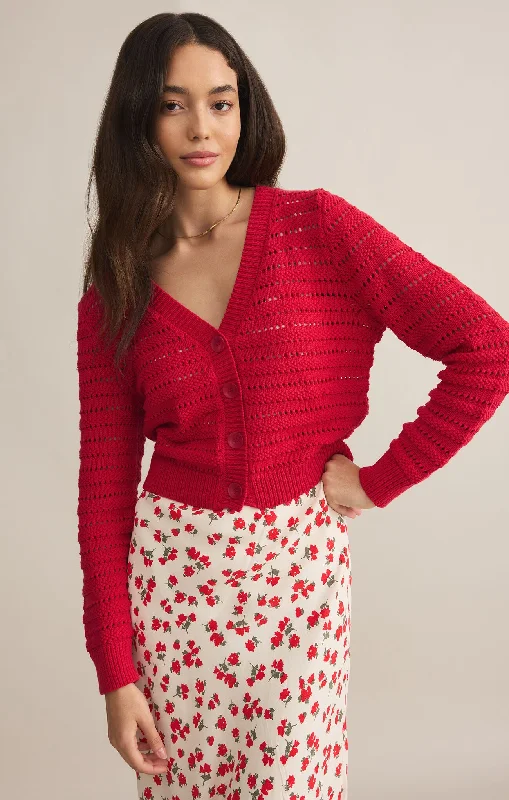 Z Supply - Romance Cardigan Seamless Knitted Crochet