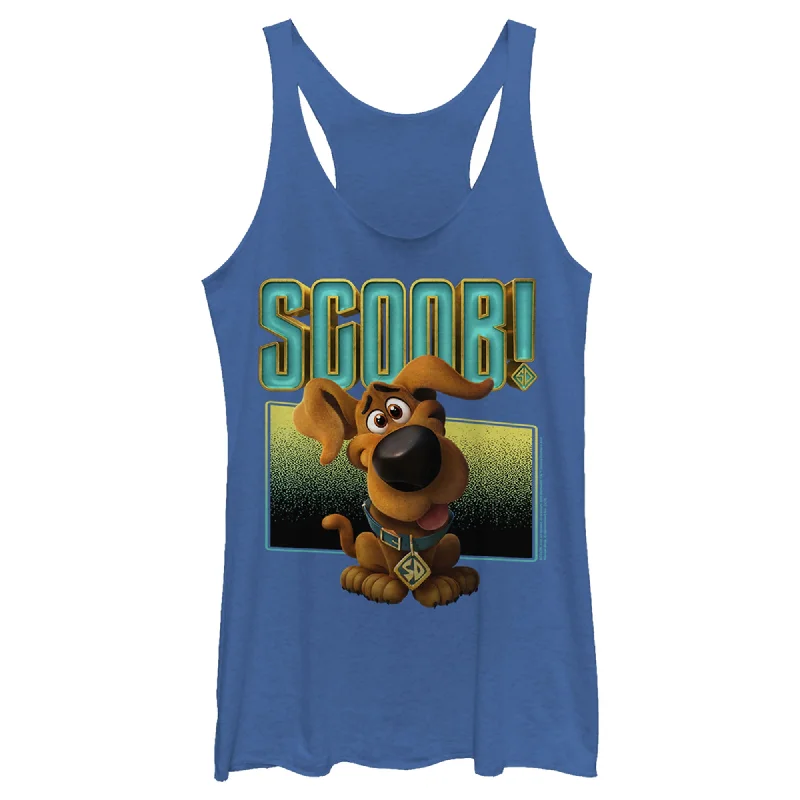 Women's Scooby Doo Puppy Frame Racerback Tank Top vibrant tank top