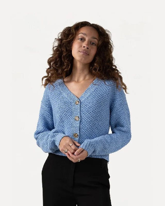 Zhour knitted cardigan Solid Print Embellished