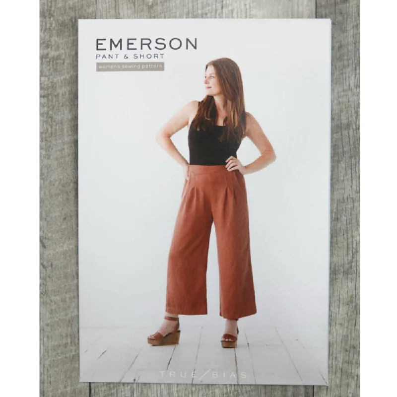 True Bias Emerson Pants and Shorts Pattern (paper) Elegant Silk Pants