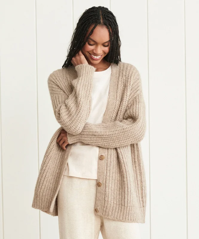 Alpaca Cocoon Cardigan Open Front Closed Front Wrap Front