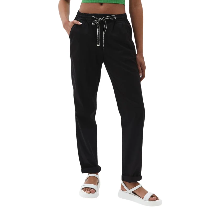 OXXO - Carrot Fit Pants with Elastic Waistband Wide-Legged Palazzos