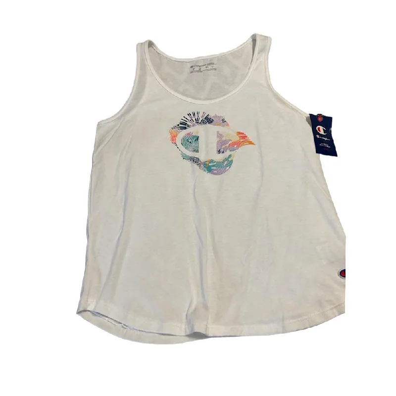 Champion Tank Femenino The_Classic_Tank_Graphic White lemon yellow tank