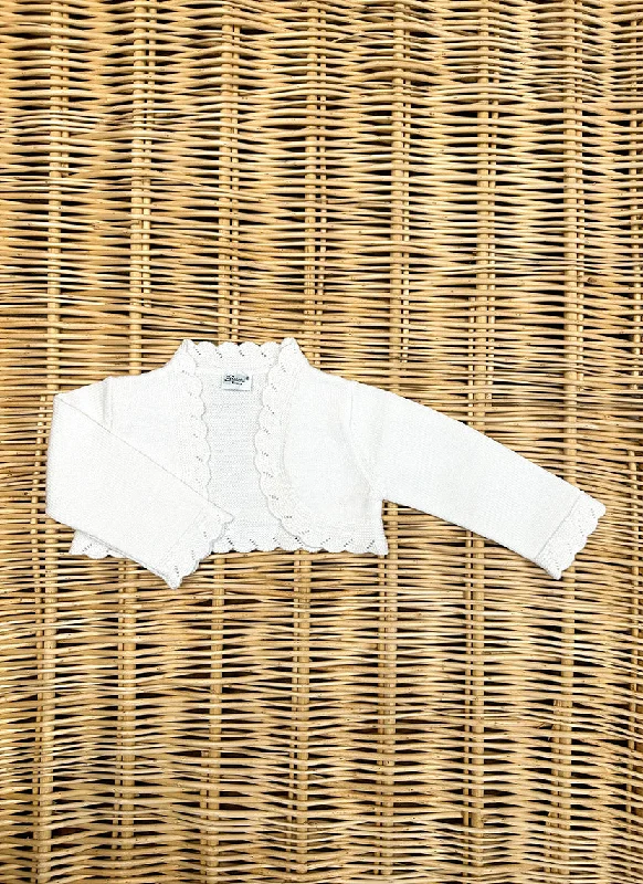 Cropped Cardigan Pure Cotton Bright Pastel Dark