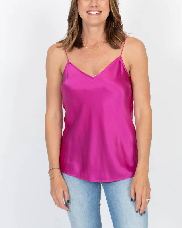 Magenta Silk Tank chic tank top